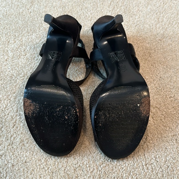 Moda Spana Black Sparkle Heels - Picture 3 of 6